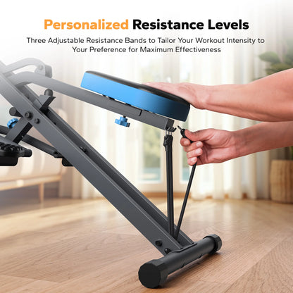 Compact Weight Support Squat Machine - 2-In-1 Glutes & Leg Exercise Trainer for Home Gym, 350 Lbs Capacity